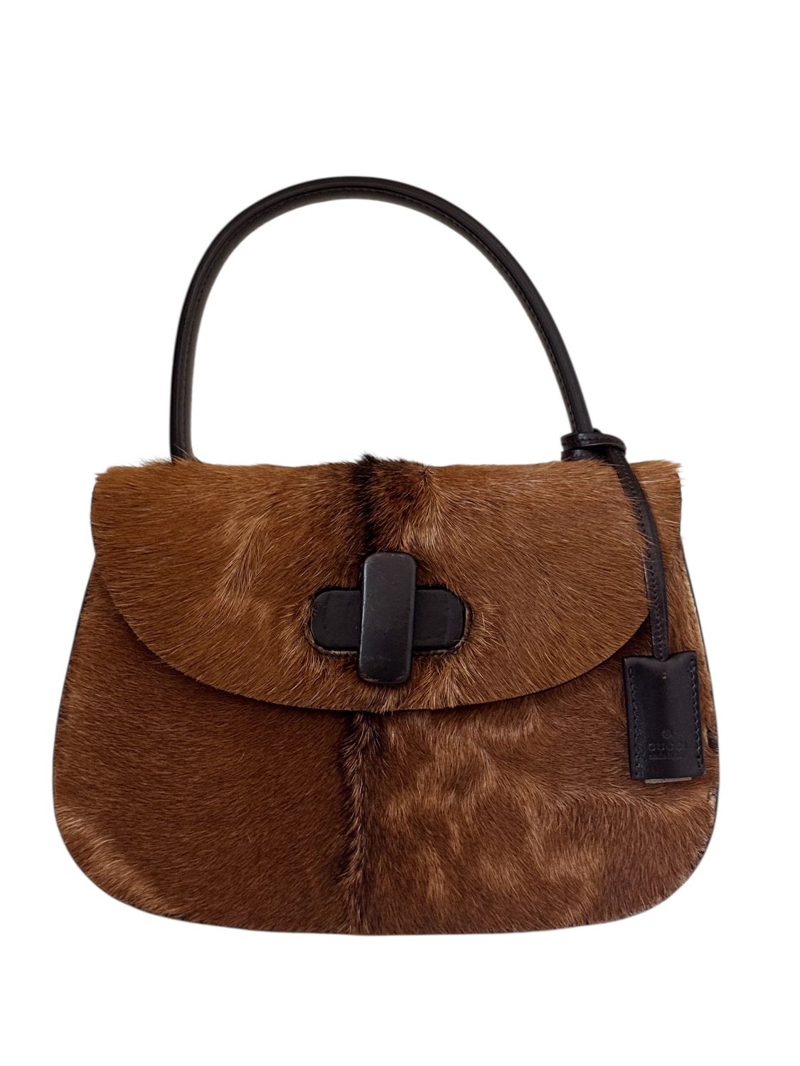 ​GUCCI VINTAGE PONY HAIR 1947 TOP HANDLE BAG