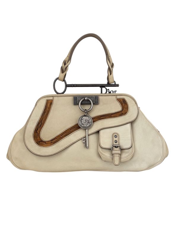 CHRISTIAN DIOR VINTAGE FRAMED GAUCHO SADDLE BAG