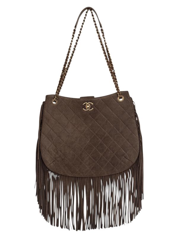 CHANEL PARIS DALLAS LEATHER FRINGE HOBO