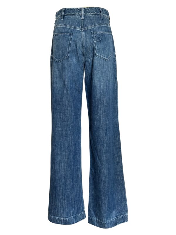 CHANEL 08P CC LOGO ICON DENIM JEANS FR 36 / US 4