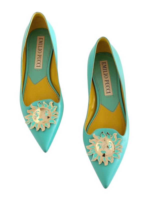 PUCCI VINTAGE SUN DIAL FLATS / IT 39