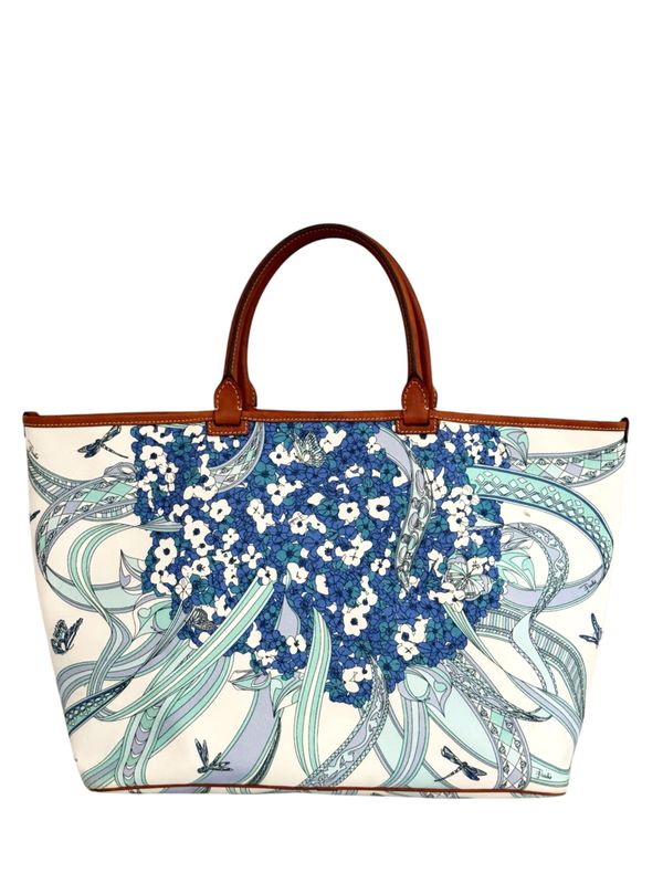 EMILIO PUCCI FLORAL PRINT BEACH BAG