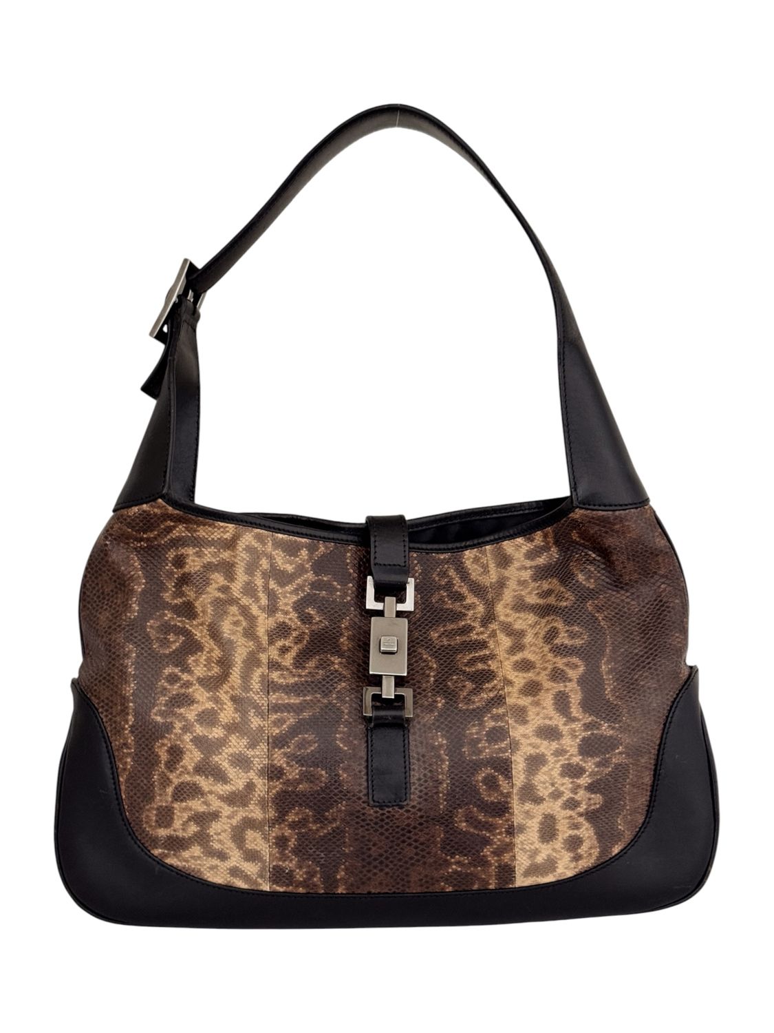 GUCCI TOM FORD GENUINE LIZARD JACKIE HOBO SHOULDER BAG