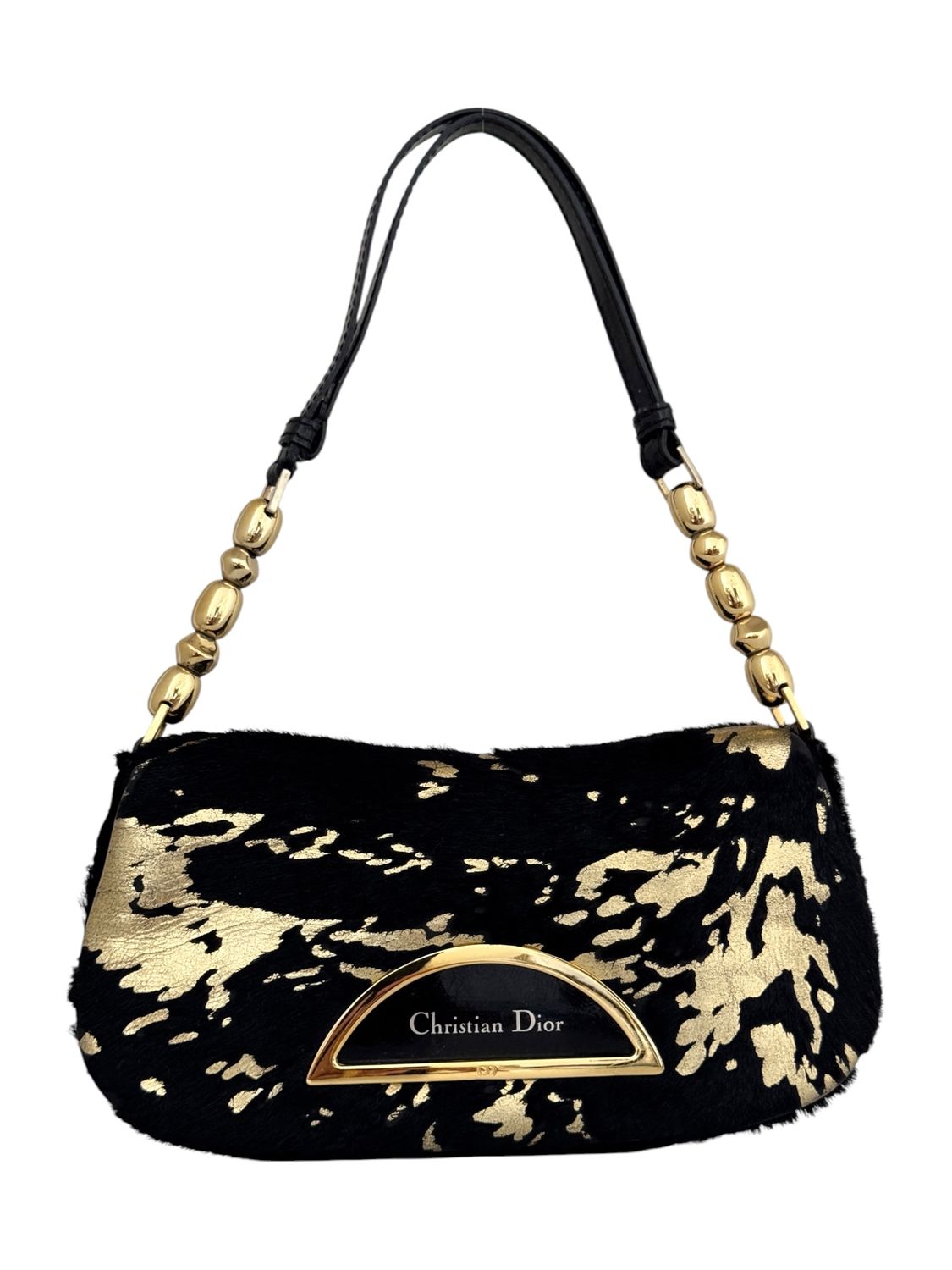 CHRISTIAN DIOR PONY HAIR MALICE MINI BAG