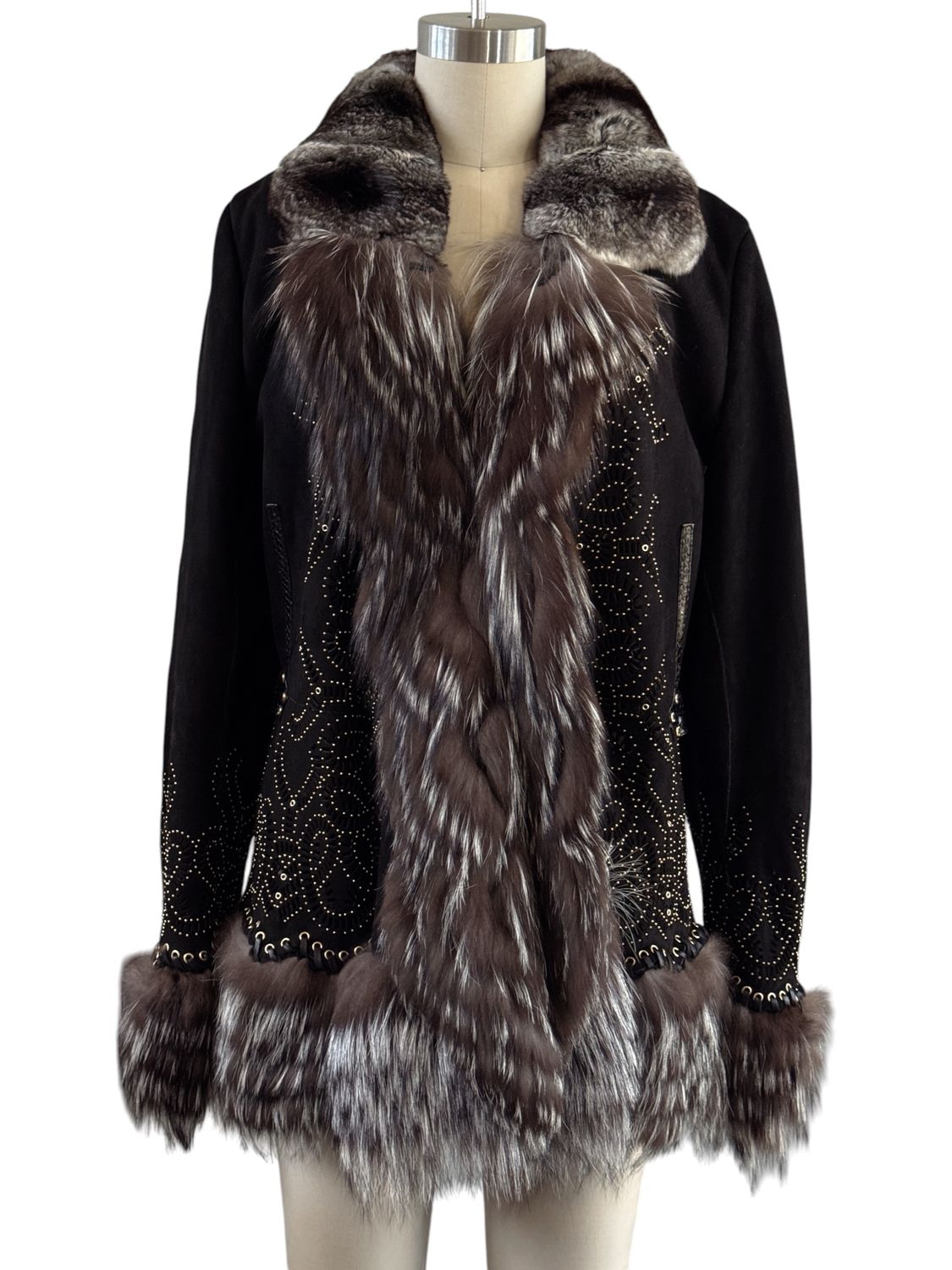 ROBERTO CAVALLI ARCHIVE FW 2006 SUEDE AND FUR JACKET