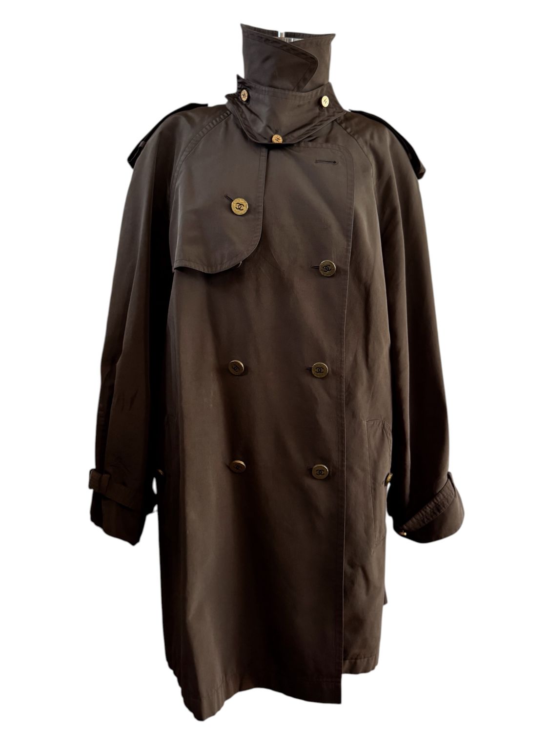 CHANEL F/W 1994 RUNWAY LOOK #28 SILK TRENCH COAT