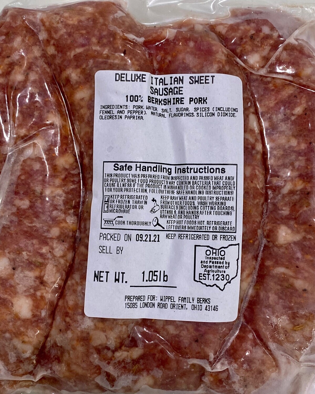 Sweet Italian Sausage Links