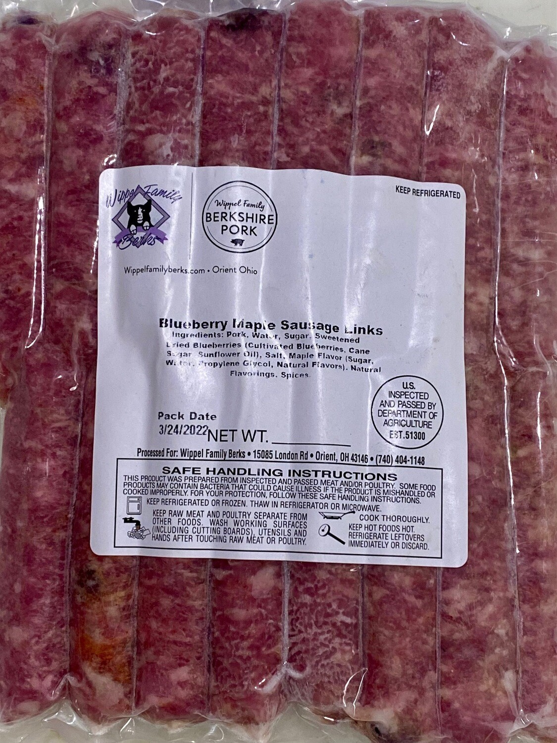 Blueberry Maple Breakfast Links