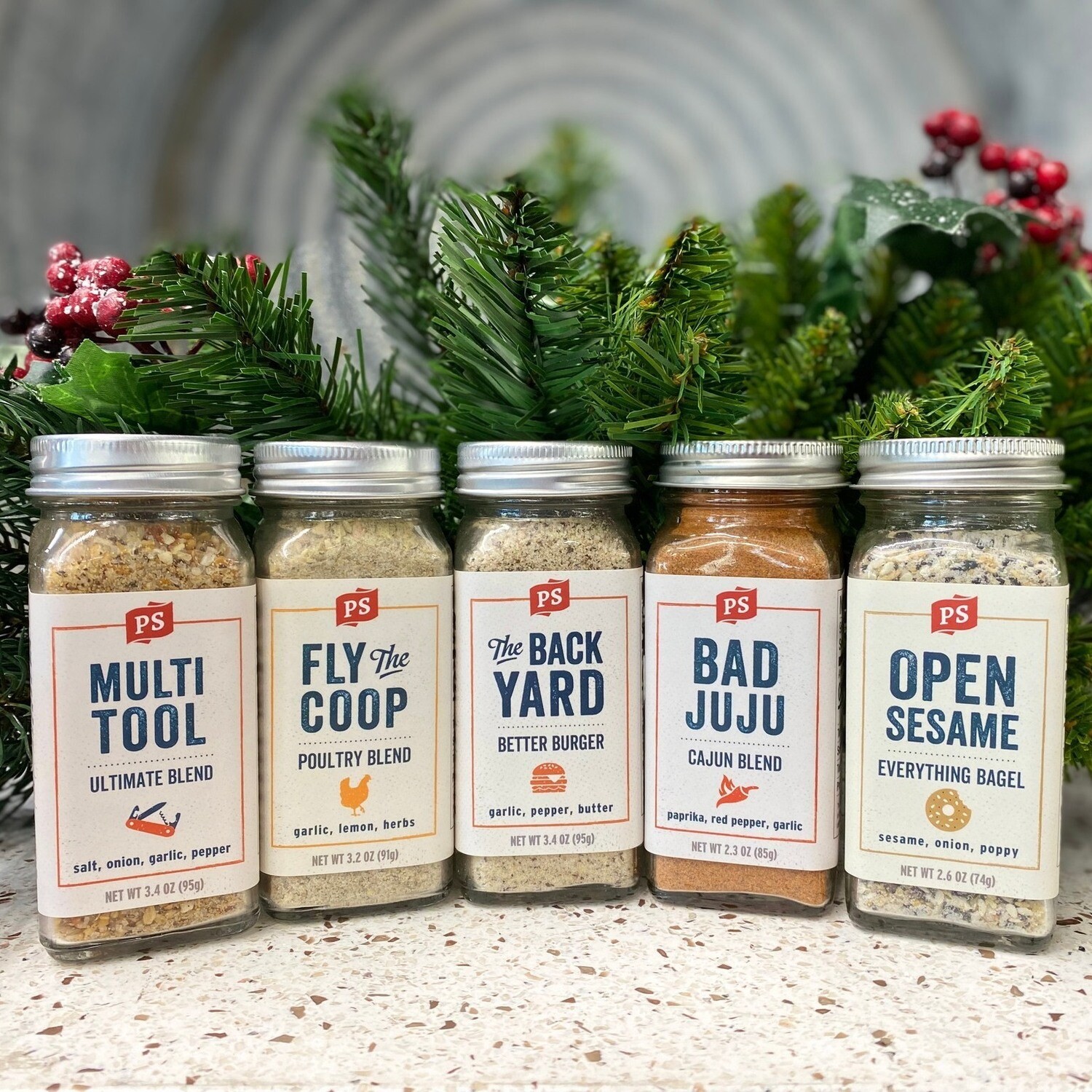 Thompson Small Glass Jar Seasonings