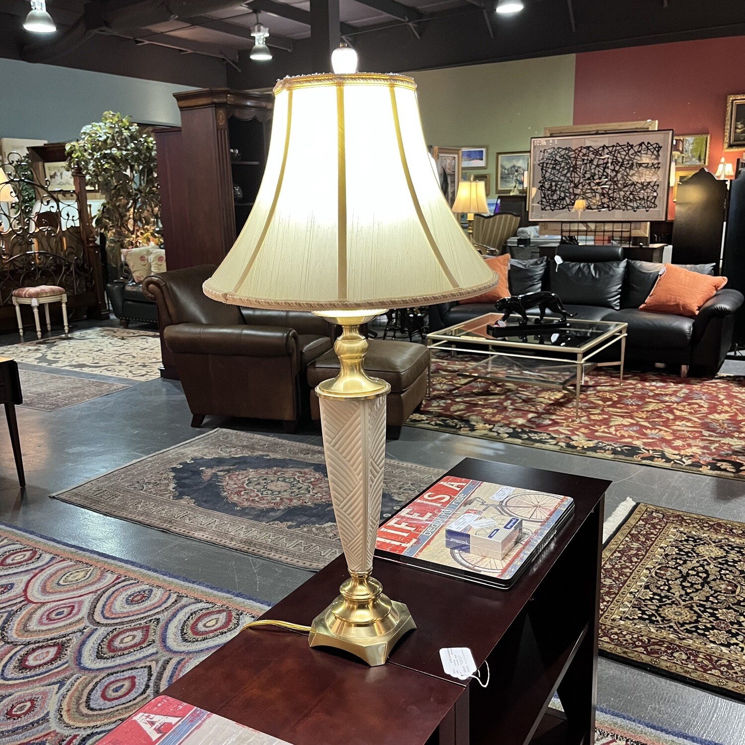 Lenox, Brass & Ceramic Lamp