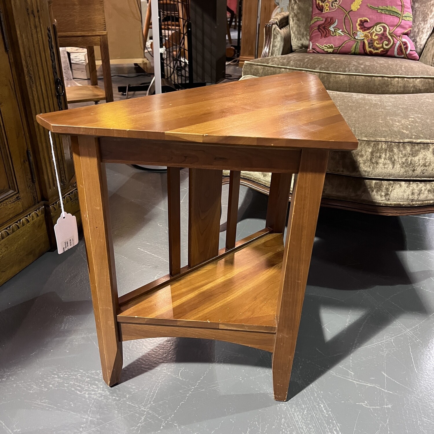 Ethan Allen Triangular Missionstyle Occasional Table