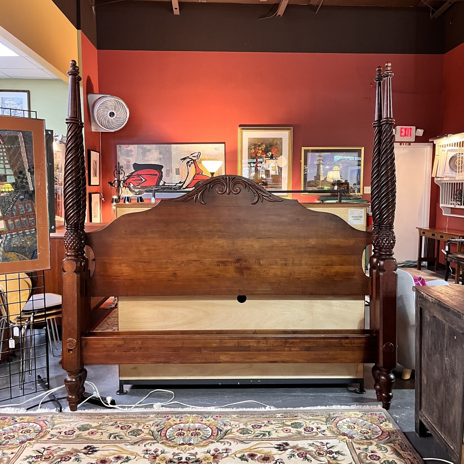 Ethan Allen British Classics Four Poster King Bed