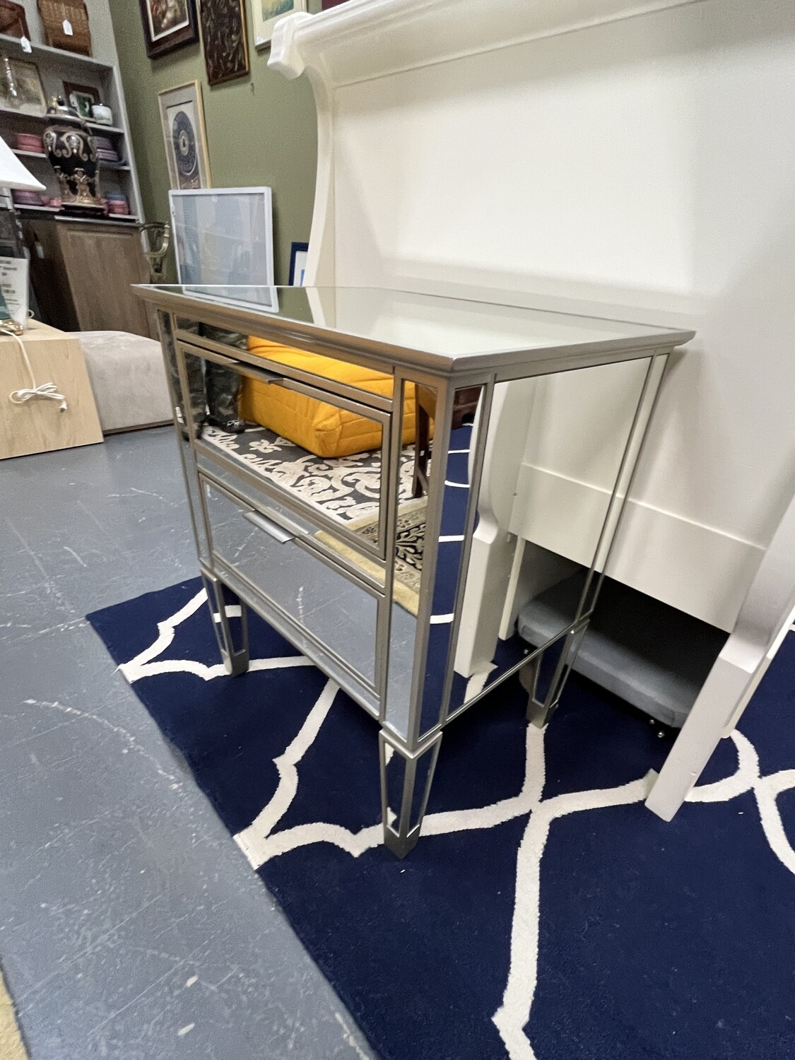 Pottery Barn Mirrored Nightstand