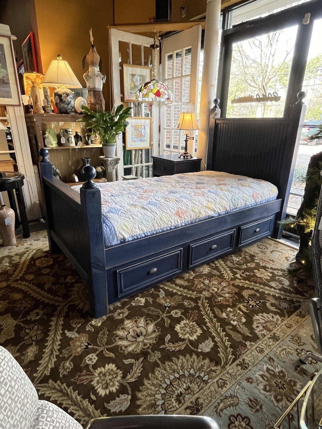 Custom Made Trundle Bed with Nightstand