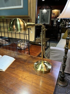 Brass Desk Lamp with Adjustable Swing Arm