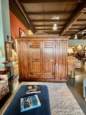 Italian Reproduction Closet, Shown with Shelving and Doors with Locks