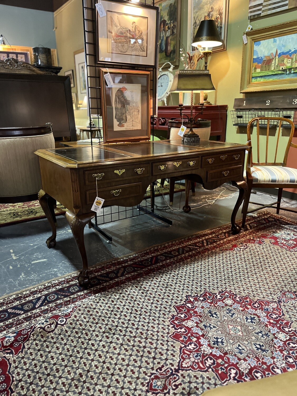 Henredon Leather-top Desk