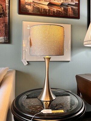 Contemporary Lamp with Drum Shade