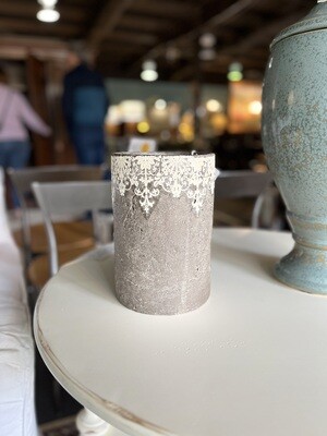 Molded Clay Cylinder Vase