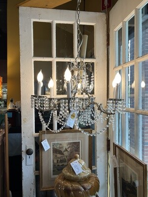 Vintage Six-light Chandelier with Crystals