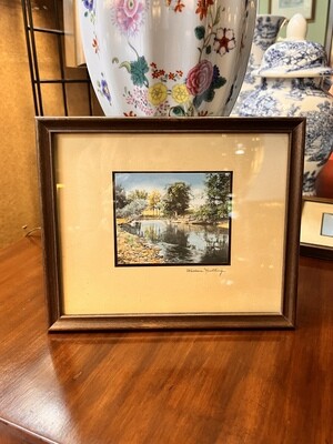 Wallace Nutting Hand Colored Photo - Lake 1