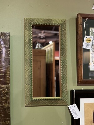 Rectangular Mirror with Rope Accent