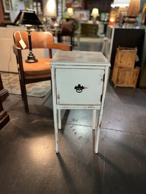 Painted Nightstand with Cabinet