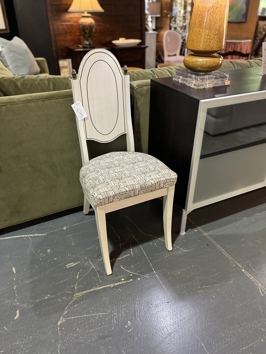 Vintage Side Chair with Upholstered Seat