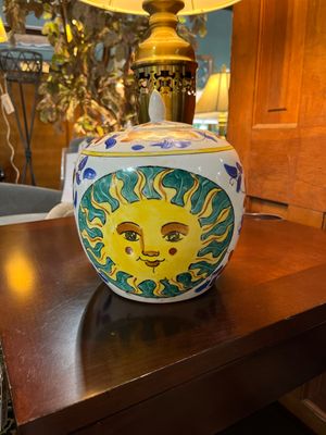 Ginger Jar with Sun Face