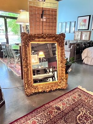 Vintage Beveled Ornate Framed Mirror