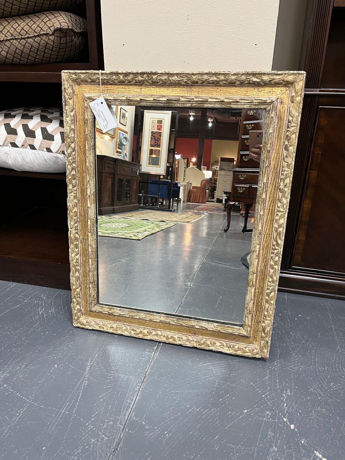 Mirror with Carved Mexican Frame