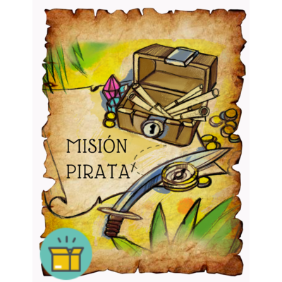 La Misión Pirata - Escape room en caja - todo incluido - 15 minutos de preparación