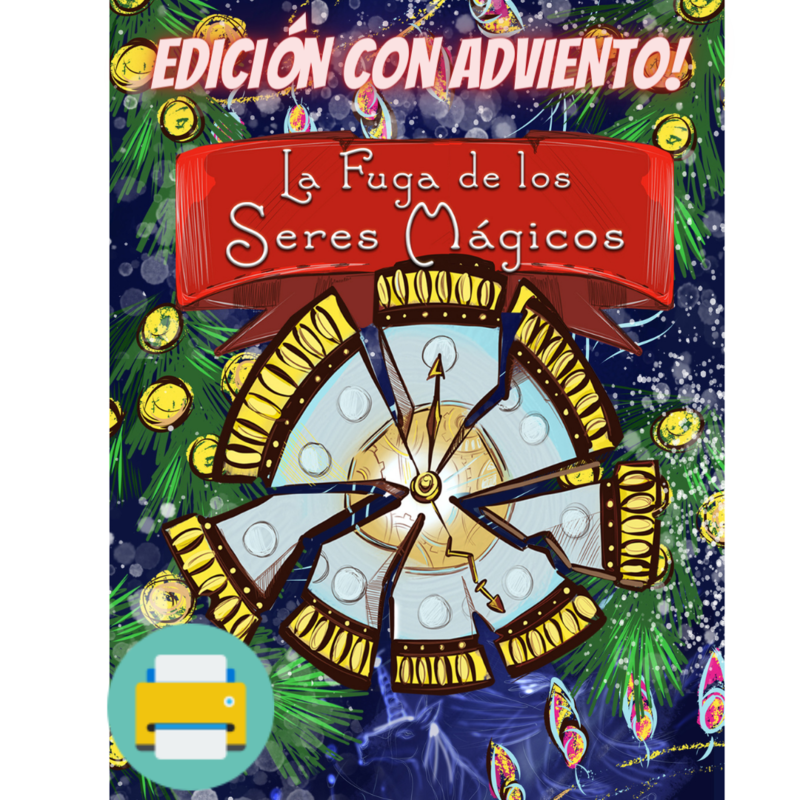 La Fuga de los Seres Mágicos - Versión para imprimir con adviento