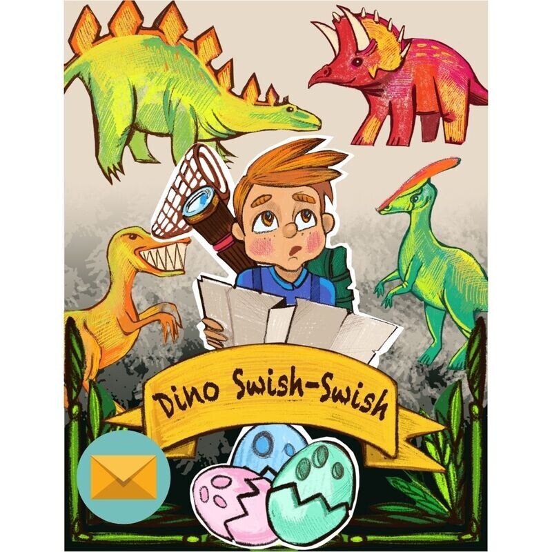 Dino Swish-Swish - Escape room en sobre Dino Swish-Swish - Escape room en sobre