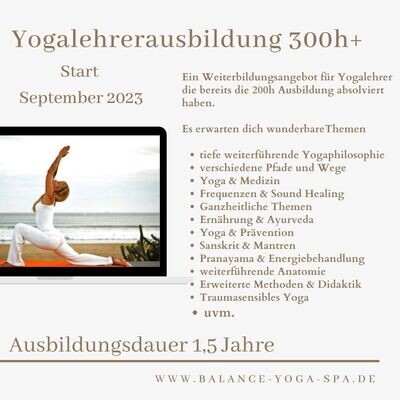 Yogalehrerausbildung 300h+