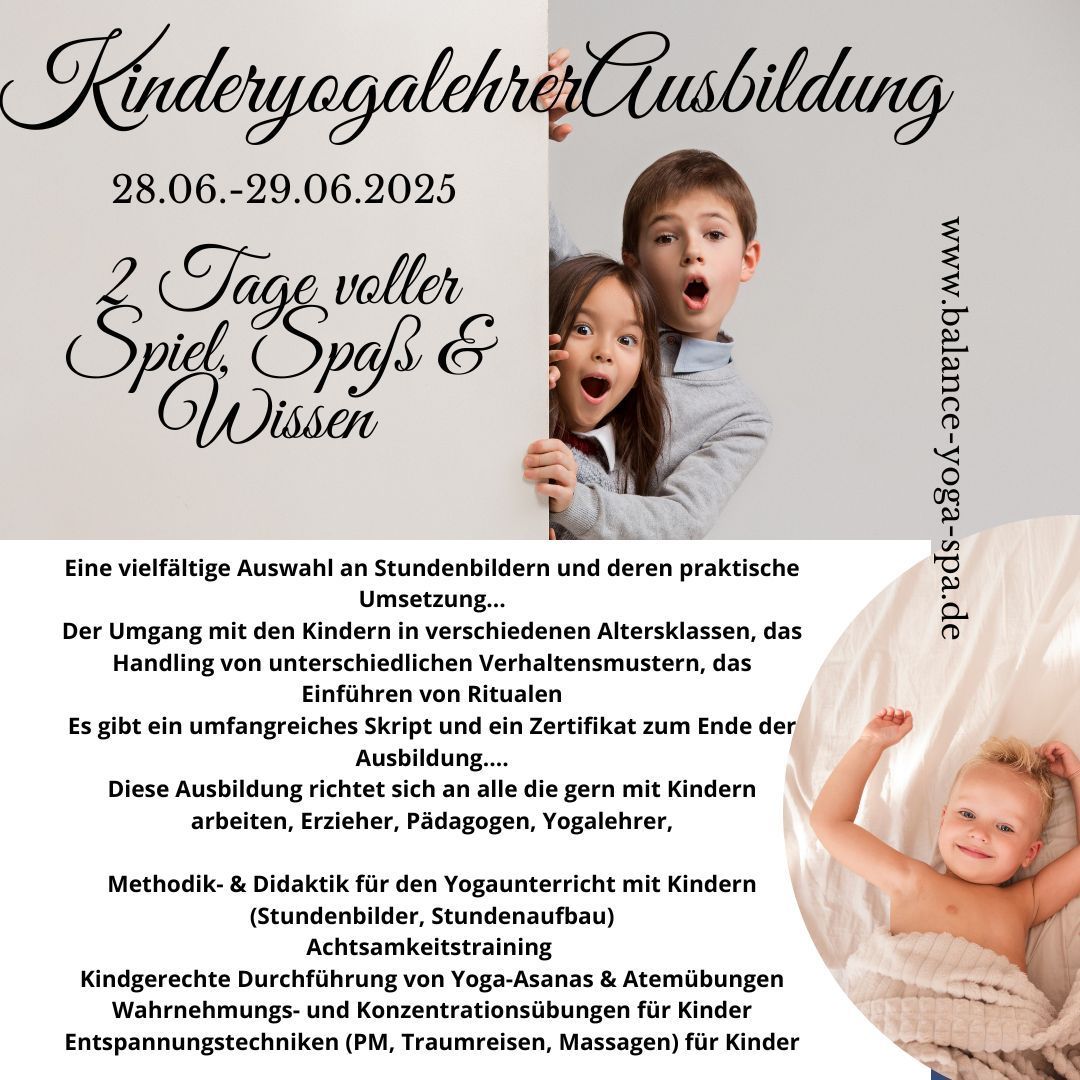 Kinderyogalehrerausbildung