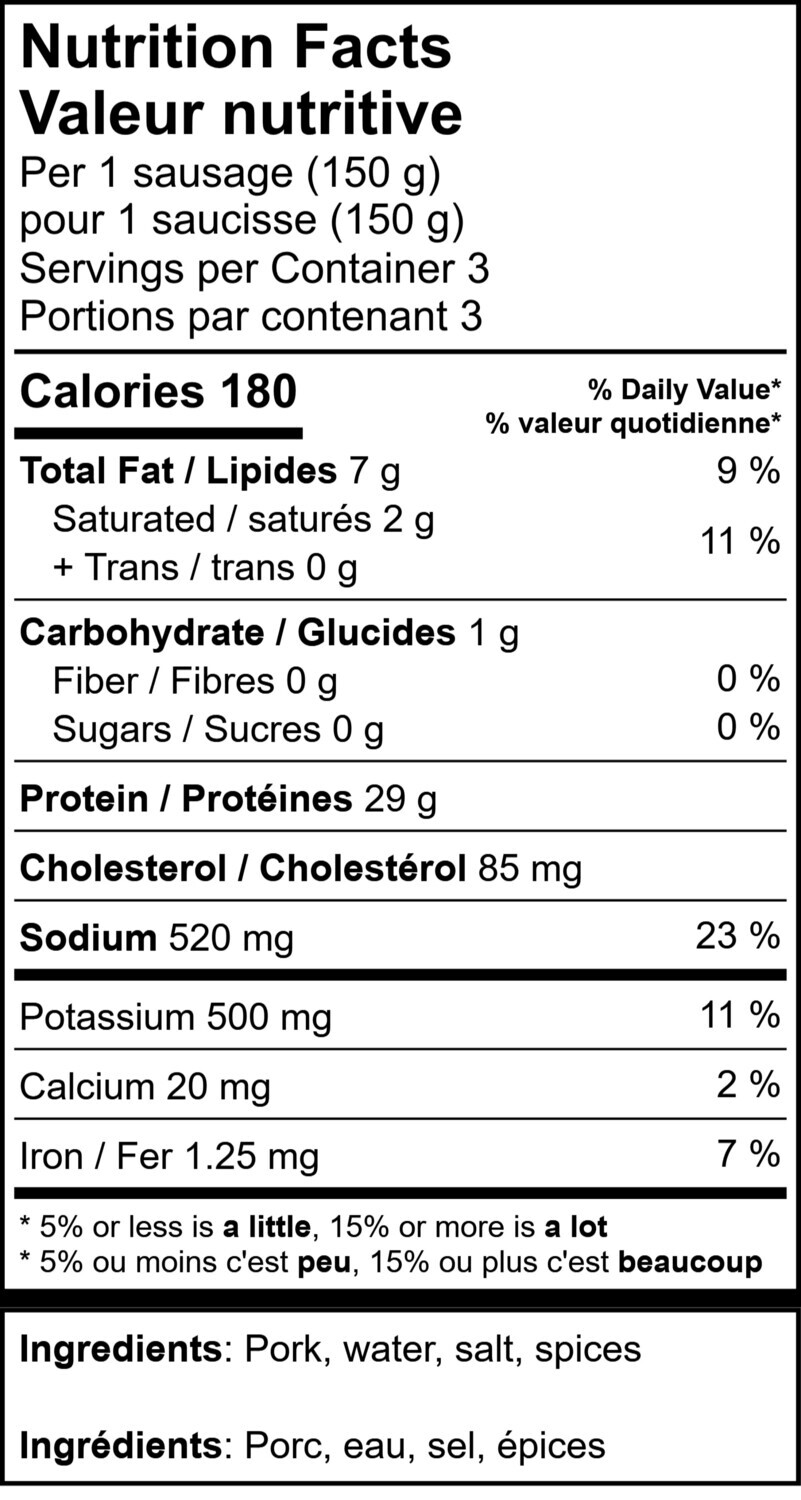 Polish Garlic Sausage (454 gr, 3/pck)