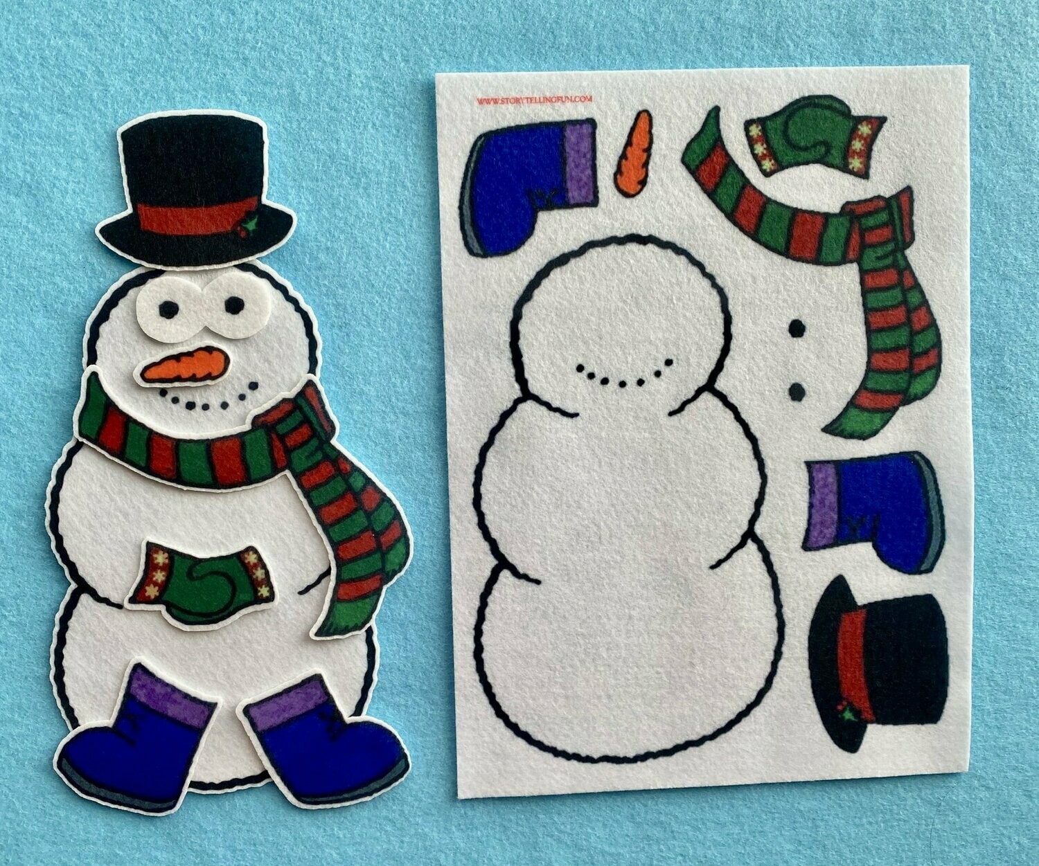 Flannel Board Fun: Build a Snowman