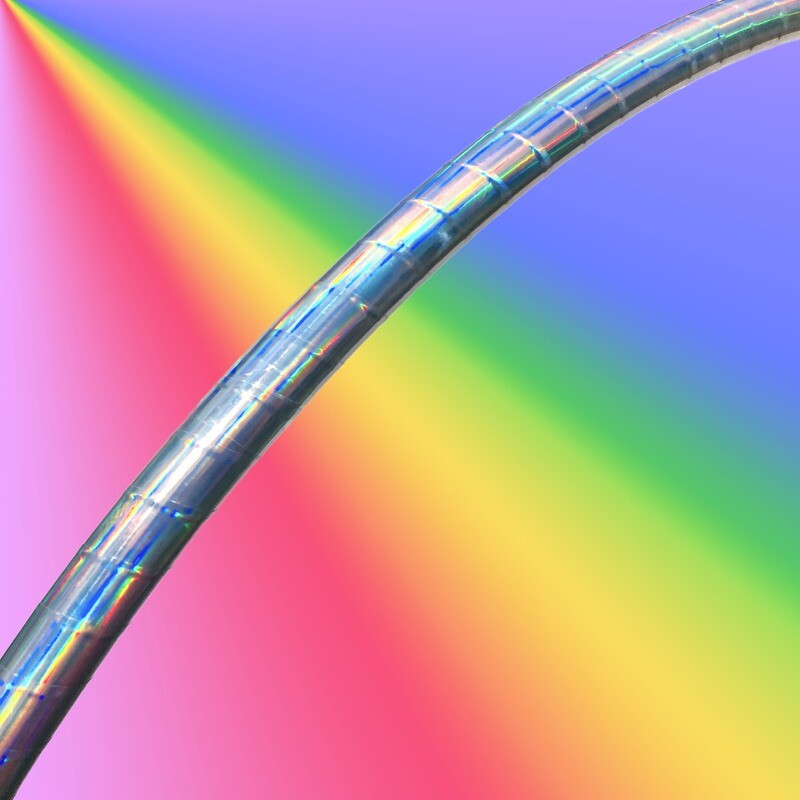 Holographic Silver Hoop
