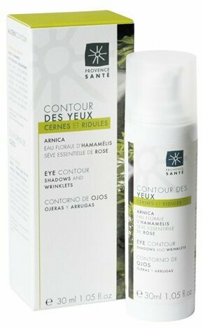 EYE CONTOUR SHADOWS AND WRINKLES 
•	WITCH HAZEL FLORAL WATER
•	ARNICA OIL
•	ROSE ESSENTIAL SAP 
1.05 fl.oz