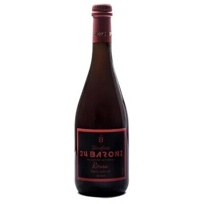 Birra Rossa Belgian Amber Ale 75 cl - Birrificio 24 Baroni Birra Rossa Belgian Amber Ale 75 cl - Birrificio 24 Baroni