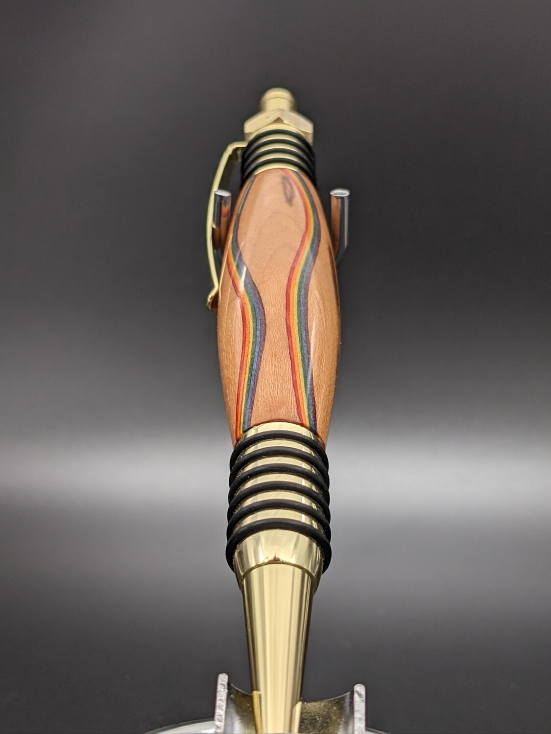 Warrior Click Pens, Pen: Pride Warrior  (Gold Hardware)