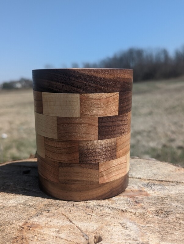 Cherry Maple and Walnut Segmented bowl