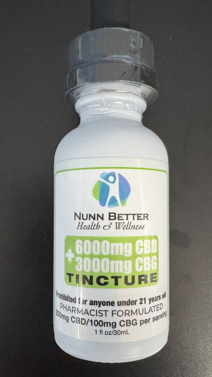 6,000mg CBD + 3,000mg CBG Enhanced Tincture