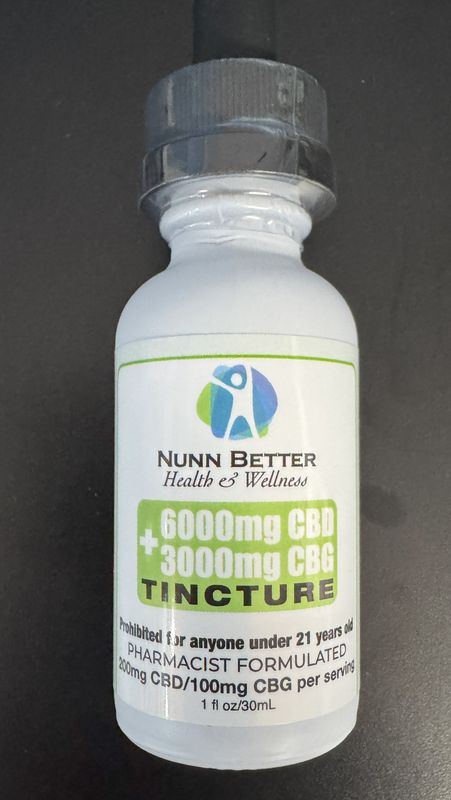 6,000mg CBD + 3,000mg CBG Enhanced Tincture