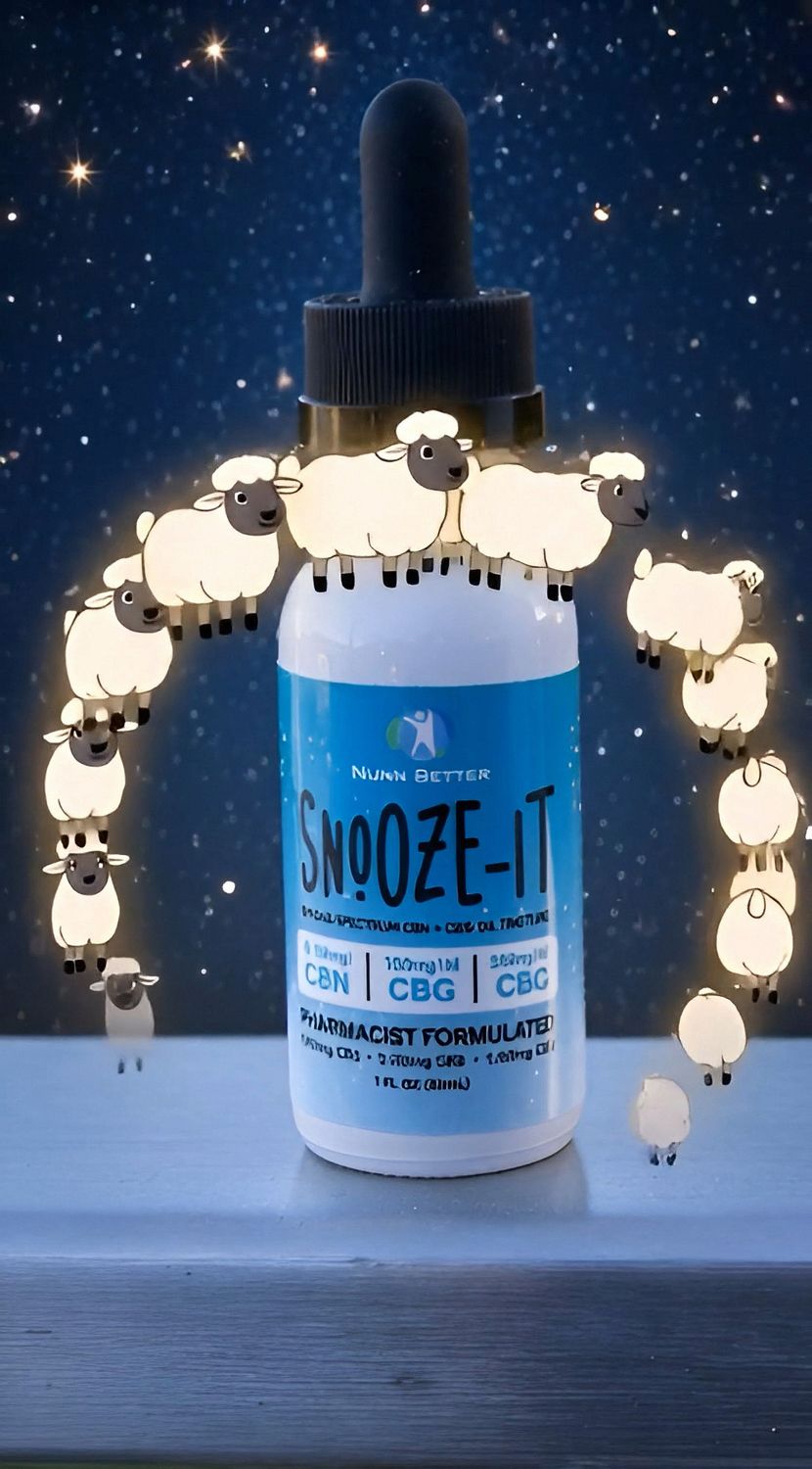 SNOOZE-IT Sleep Tincture – 6,000mg CBD + 3,000mg CBG + 1,500mg CBN | 10,500mg Total Cannabinoids