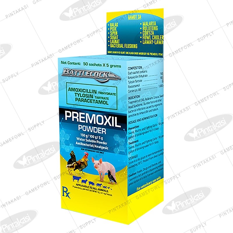 Battlecock Premoxil Water Soluble Powder 5g x 50&#39;s