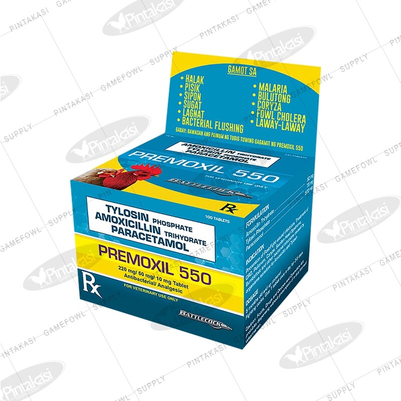Battlecock Premoxil 550 Tablet 100&#39;s