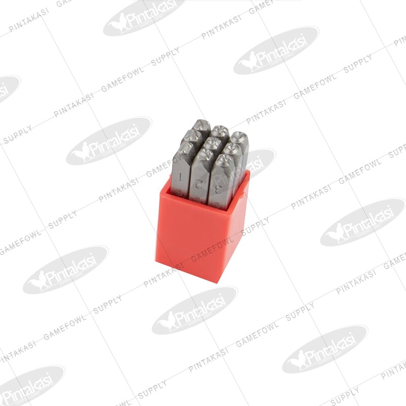 Number Metal Stamp Set for Wingbands &amp; Legbands