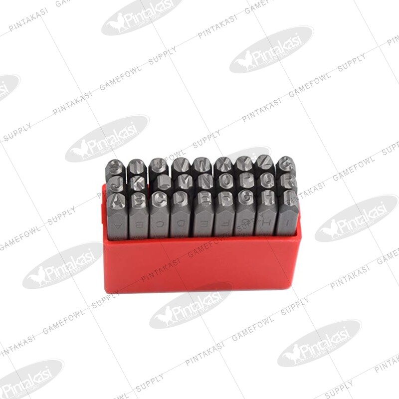 Letter Metal Stamp Set for Wingbands &amp; Legbands